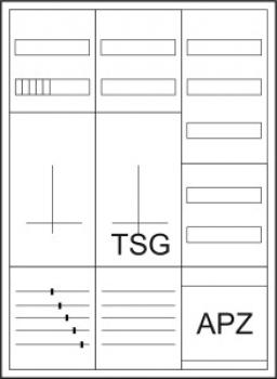 ARDEBO.de - ZSD-ZTV-1100/APZ Zähler-Komplettschrank für 3-Punktbefestigung, ohne Bestückung