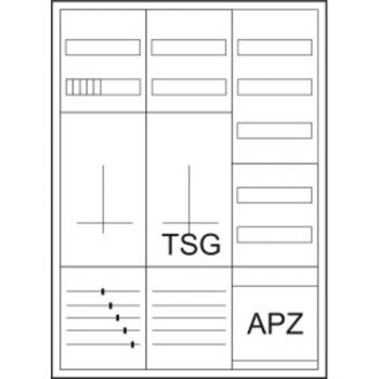 Eaton Electric ZSD-ZTV-1100/APZ Zähler-Komplettschrank für 3-Punktbefestigung, ohne Bestückung