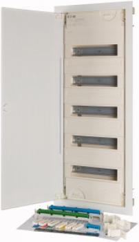 Eaton Electric KLV-60UPP-F Unterputz-Kleinverteiler, 5-reihig, 60TE, Stahlblechtür flach