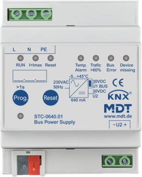 ARDEBO.de - STC-0640.01 Busspannungsversorgung mit Diagnosefunktion, 4TE, REG, 640 mA