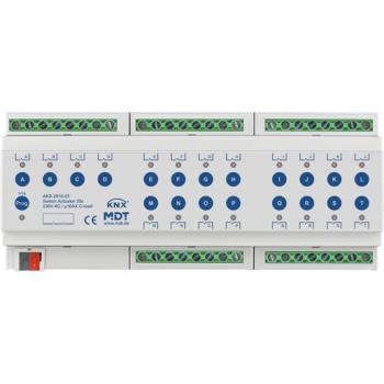 MDT technologies AKS-2016.03 Schaltaktor 20-fach, 12TE, REG, 16 A, 230 V AC, C-Last, Standard, 14