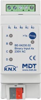 MDT technologies BE-04230.02 Binäreingang 4-fach, 2TE, REG, Ausführung 230 V AC