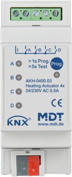 MDT technologies AKH-0400.03 Heizungsaktor 4-fach, 2TE, REG, 24-230 V AC