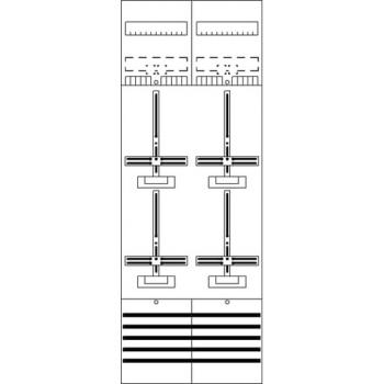 Striebel & John DF29B4 DF29B4 Zählerfeld 9RE 4Z vorverdrahtet mit Zählerkreuz