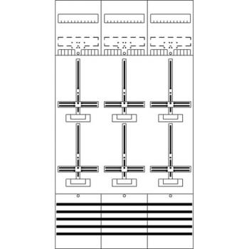 Striebel & John DF39B6 DF39B6 Zählerfeld 9RE 6Z vorverdrahtet mit Zählerkreuz