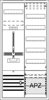 ARDEBO.de - DA27GB DA27GB Komplettschrank, AP Dreipunkt, A27 1Z1V5A2