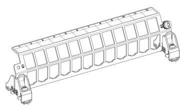 ARDEBO.de - ZEP12 ZEP12 Patchpanel 12 Module E-Dat oder Keystone