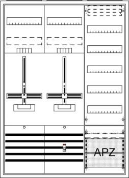 ARDEBO.de - DA37BG DA37BG Komplettschrank, AP Dreipunkt, A37 2Z1V5A2