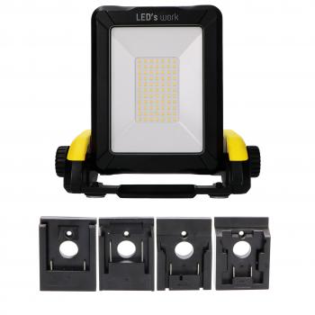 Newlec NALL2900L5000KPROACCU.01 LED Arbeitsleuchte, 2900lm, 5000K, 20W, IP54, Baustelle