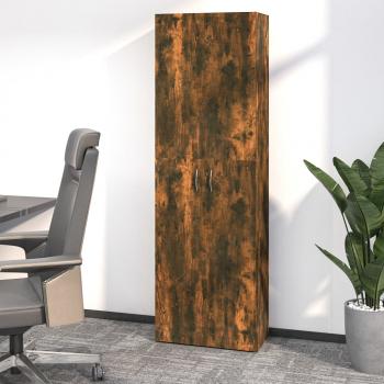 ARDEBO.de - Büroschrank Räuchereiche 60x32x190 cm Holzwerkstoff