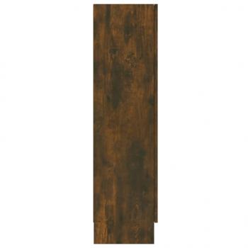 Vitrinenschrank Räuchereiche 82,5x30,5x115 cm Holzwerkstoff