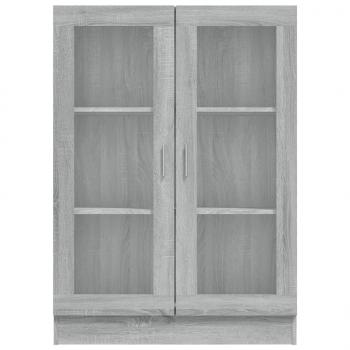 Vitrinenschrank Grau Sonoma 82,5x30,5x115 cm Holzwerkstoff