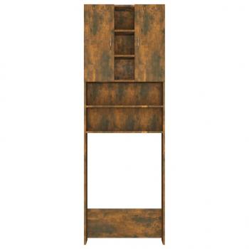 Waschmaschinenschrank Räuchereiche 64x25,5x190 cm