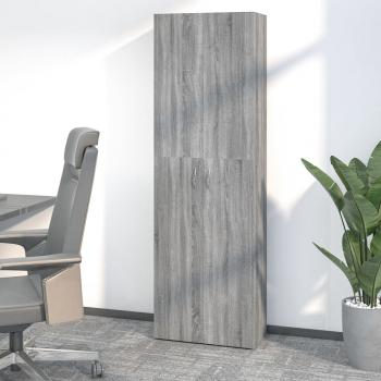 ARDEBO.de - Büroschrank Grau Sonoma 60x32x190 cm Holzwerkstoff