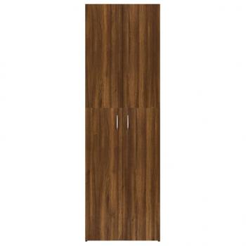 Büroschrank Braun Eichen-Optik 60x32x190 cm Holzwerkstoff