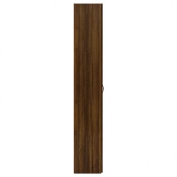 Büroschrank Braun Eichen-Optik 60x32x190 cm Holzwerkstoff