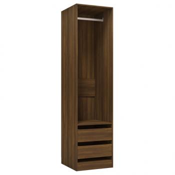 Kleiderschrank mit Schubladen Braun Eichen-Optik 50x50x200 cm