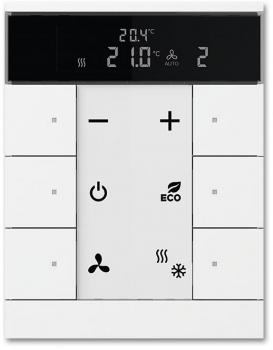 ARDEBO.de Busch-Jaeger SBS/U6.0.11-84 Raumtemperaturregler Nebenstelle mit Bedienfunktion 6-fach (SBS/U6.0.11-84)