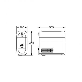 GROHE Blue Home Kühler, 180W, mit Bluetooth und WIFI, weiß/grau (40711001)