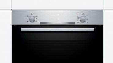 Bosch HBA530BR1 Serie 2 EEK: A Einbaubackofen, 59,4cm breit, 71 L, 3D Heißluft, EcoClean Direct, edelstahl