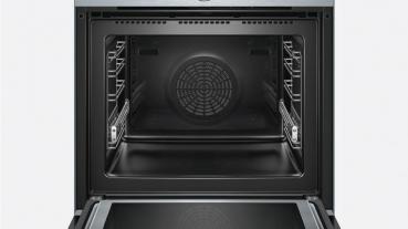 Bosch HMG6764S1 Serie 8 Einbau-Backofen mit Mikrowellenfunktion, 800 W, 67l, PerfectBake, Pyrolyse, Edelstahl