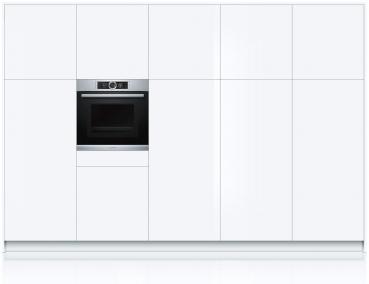 Bosch HMG6764S1 Serie 8 Einbau-Backofen mit Mikrowellenfunktion, 800 W, 67l, PerfectBake, Pyrolyse, Edelstahl