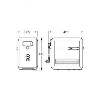 GROHE Blue Professional Kühler-/Karbonisierer, 12L/Stunde, IP21, weiß (40554002)