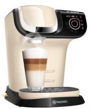 ARDEBO.de Bosch TAS6507 Tassimo my way Kapselmaschine, 1.3L, One-Touch Bedienung, keine Aufheizdauer, cremeweiß