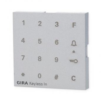 Gira 851326 Aufsatz Codetastatur Keyless In, System 55, aluminium