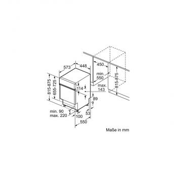 Bosch SPI2IKS10E Teilintegrierter Geschirrspüler, 45 cm breit, 9 Maßgedecke, Extra Trocknen, AquaStop, Glaschutz, edelstahl