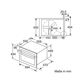 Bosch CMA585GS0 Serie 6 Einbau-Kompaktbackofen mit Mikrowellenfunktion, 900W, 44l, 5 Leistungsstufen, AutoPilot 15, Edelstahl