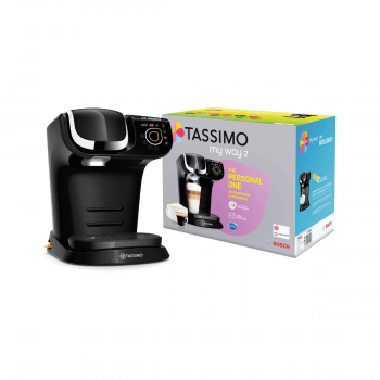 Bosch TAS6502 TASSIMO MY WAY 2 Kapselmaschine, One-Touch Bedienung, Keine Aufheizdauer, schwarz