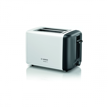 ARDEBO.de Bosch TAT3P421DE Kompakt Toaster Design Line, 970W, Brötchen-Aufsatz, Auftau- und Aufwärmfunktion, High Lift