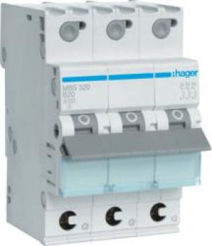 ARDEBO.de Hager MBS320 Leitungsschutzschalter 3-Polig, 6kA, B-Charakteristik, 20A, QuickConnect, 3 Module