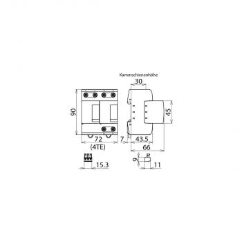 Dehn DV M TN 255 FM Kombi-Ableiter, Typ 1+2 (951205)