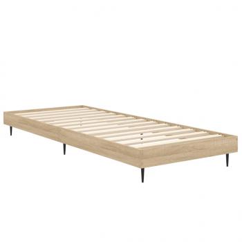 Bettgestell Sonoma-Eiche 75x190 cm Holzwerkstoff