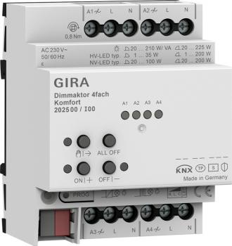 ARDEBO.de - 202500 Dimmaktor 4f REG Kmf KNX Secure