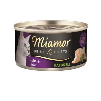 ARDEBO.de Miamor Feine Filets Naturell Huhn & Ente 80g