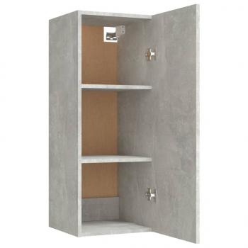 Wandschrank Betongrau 34,5x34x90 cm Holzwerkstoff