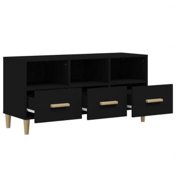 TV-Schrank Schwarz 102x36x50 cm Holzwerkstoff