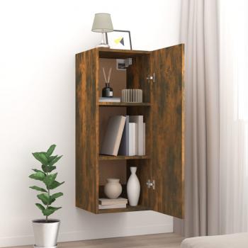 Wandschrank Räuchereiche 34,5x34x90 cm Holzwerkstoff