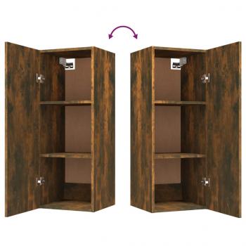 Wandschrank Räuchereiche 34,5x34x90 cm Holzwerkstoff