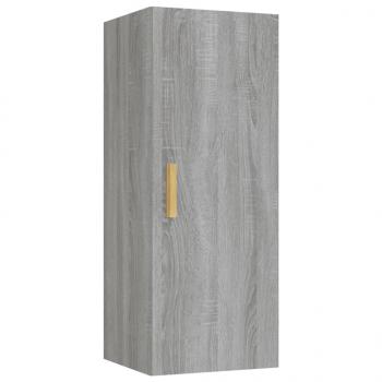 Wandschrank Grau Sonoma 34,5x34x90 cm Holzwerkstoff