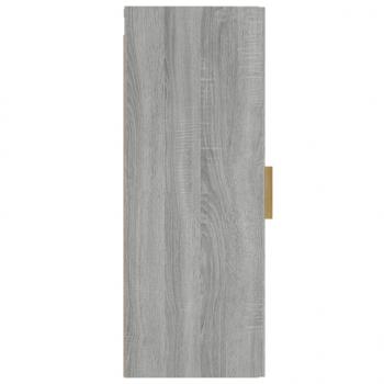 Wandschrank Grau Sonoma 34,5x34x90 cm Holzwerkstoff