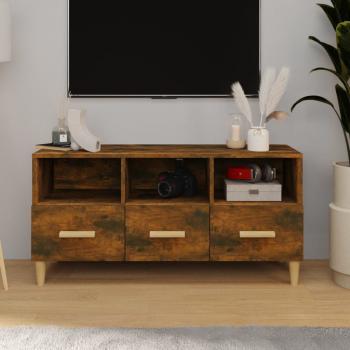 ARDEBO.de - TV-Schrank Räuchereiche 102x36x50 cm Holzwerkstoff