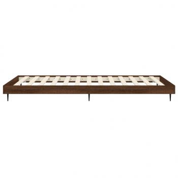 Bettgestell Braun Eichen-Optik 75x190 cm Holzwerkstoff