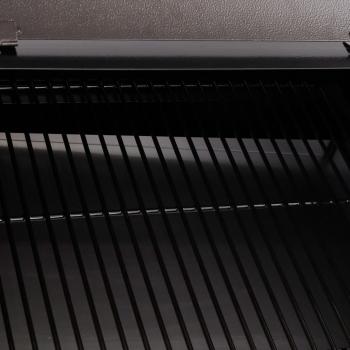 Pelletgrill mit Schornstein Schwarz 104 cm Eisen