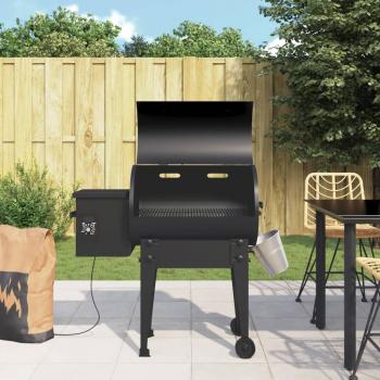 ARDEBO.de - Pelletgrill Schwarz 94 cm Eisen