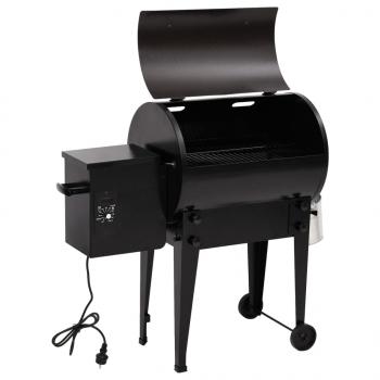 Pelletgrill Schwarz 94 cm Eisen