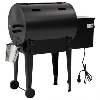 Pelletgrill Schwarz 94 cm Eisen